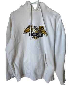 High End White Thick Skate Streetwear Hoodie Loser Machine Men’s XL